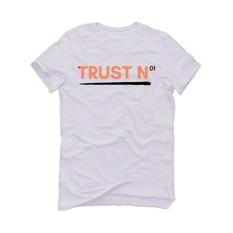 Air Jordan 1 High OG WMNS “Dusted Clay” | illcurrency White T-Shirt (TRUST NO ONE)