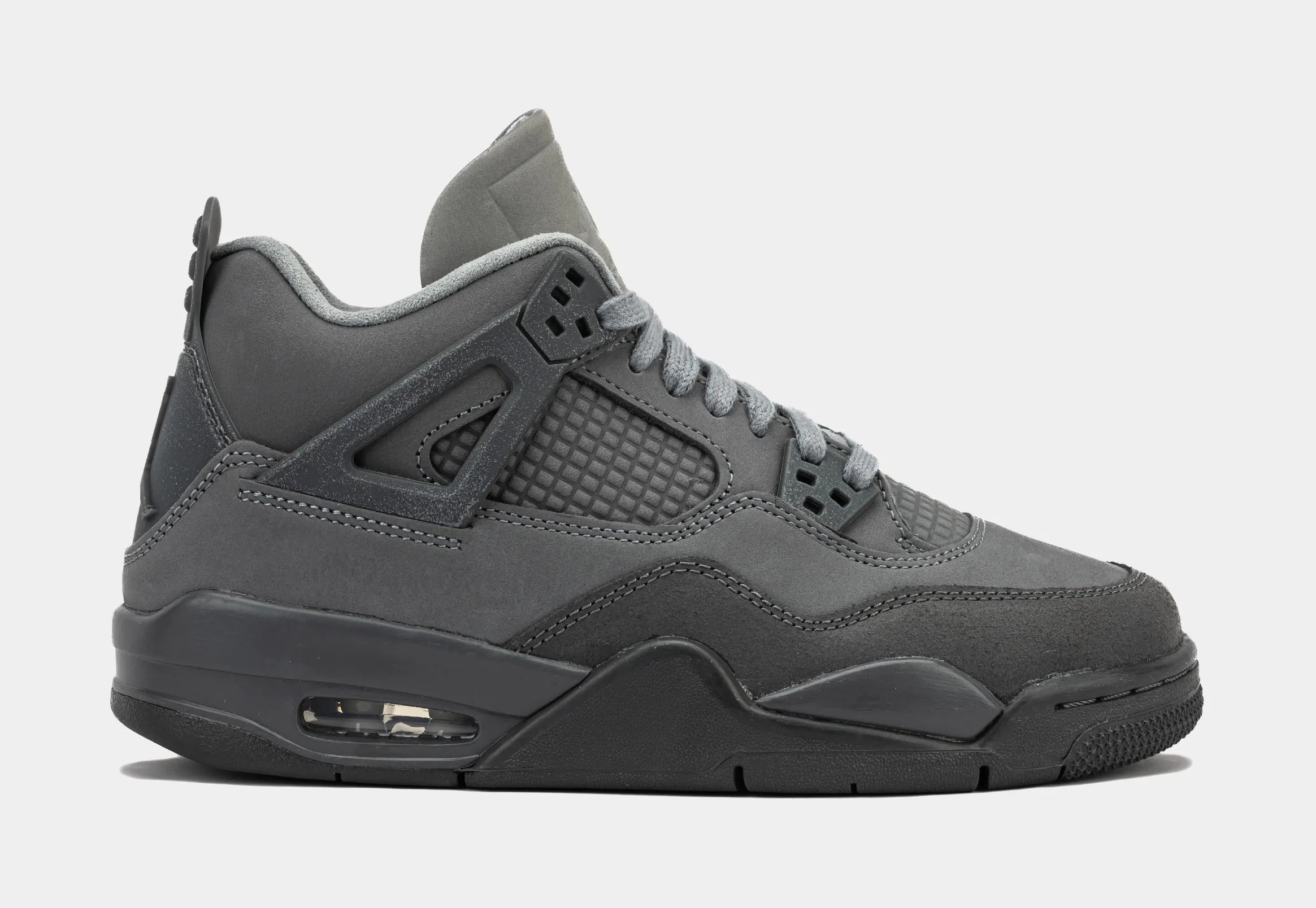 Air Jordan 4 Retro SE Wet Cement Grade School Lifestyle Shoes (Smoke Grey/Iron Grey/Cement Grey)