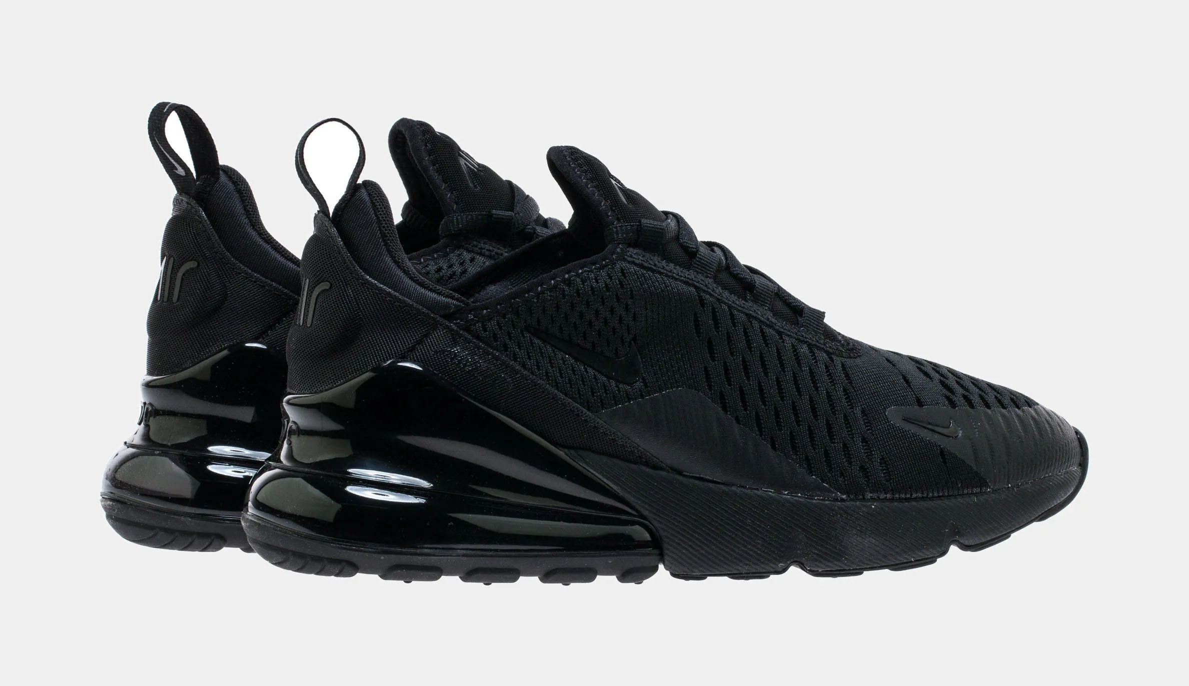 Air Max 270 Grade School Running Shoes (Black)