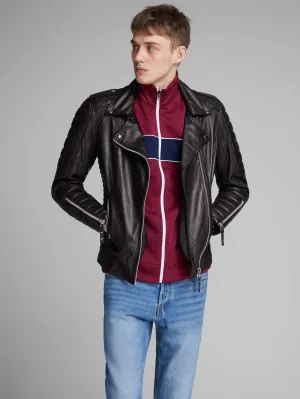 Biker Boom Sheep Napa Leather Jacket