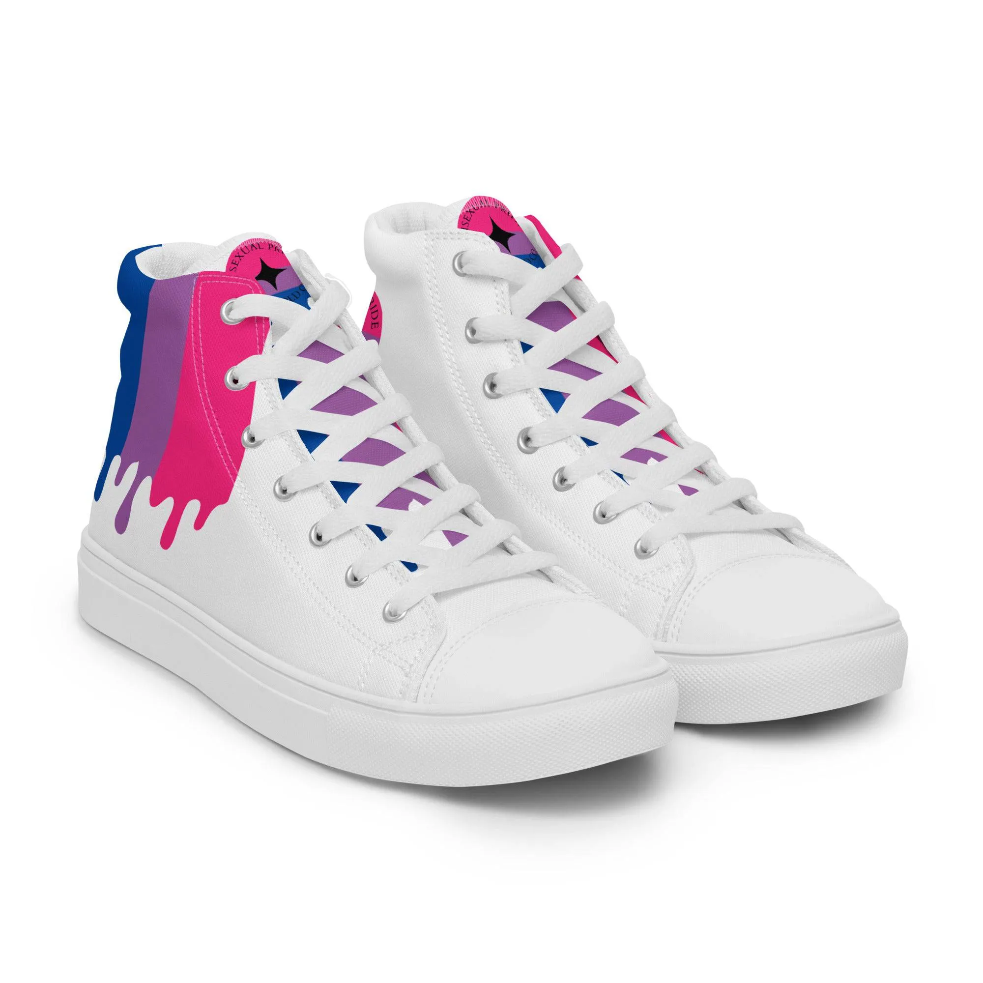 Bisexual Men’s high top Pride Shoes