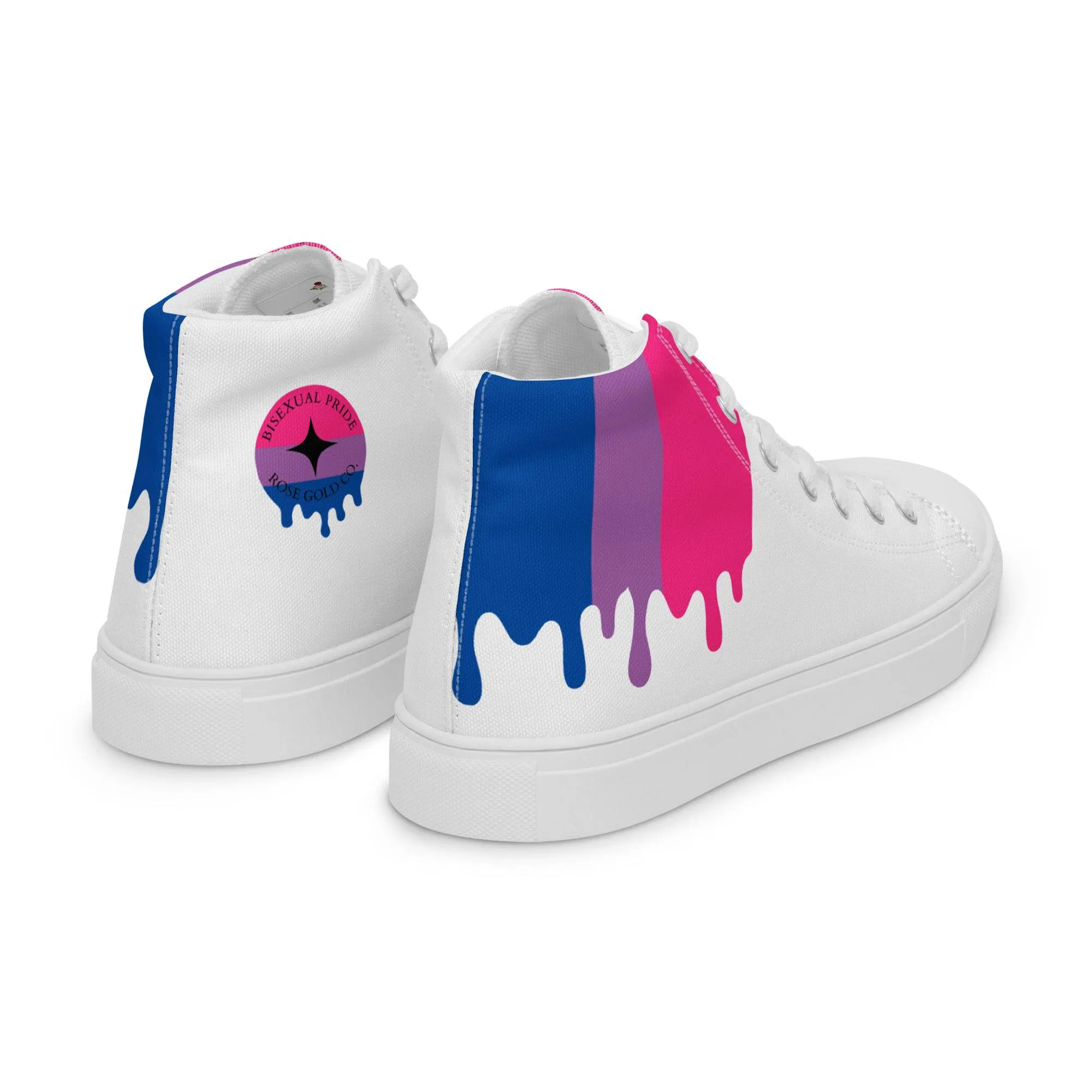 Bisexual Men’s high top Pride Shoes