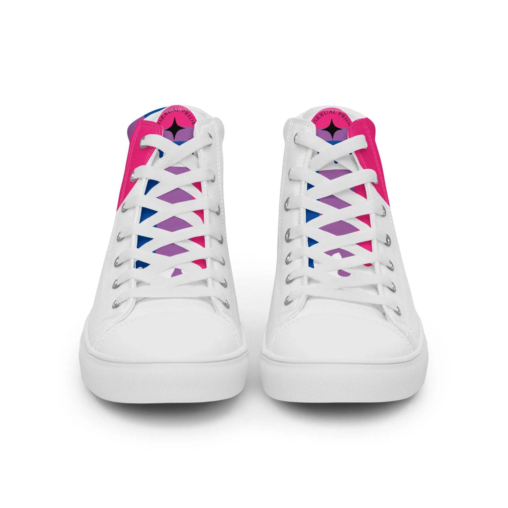 Bisexual Men’s high top Pride Shoes