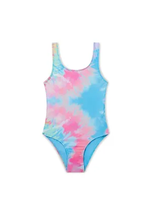 Boardies Girls Spiral Tie Dye Classic Swimsuit