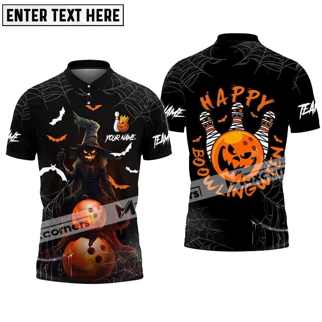 Bowling Halloween Happy Bowlingween Multicolor Option Customized Name & Team Name 3D Shirt