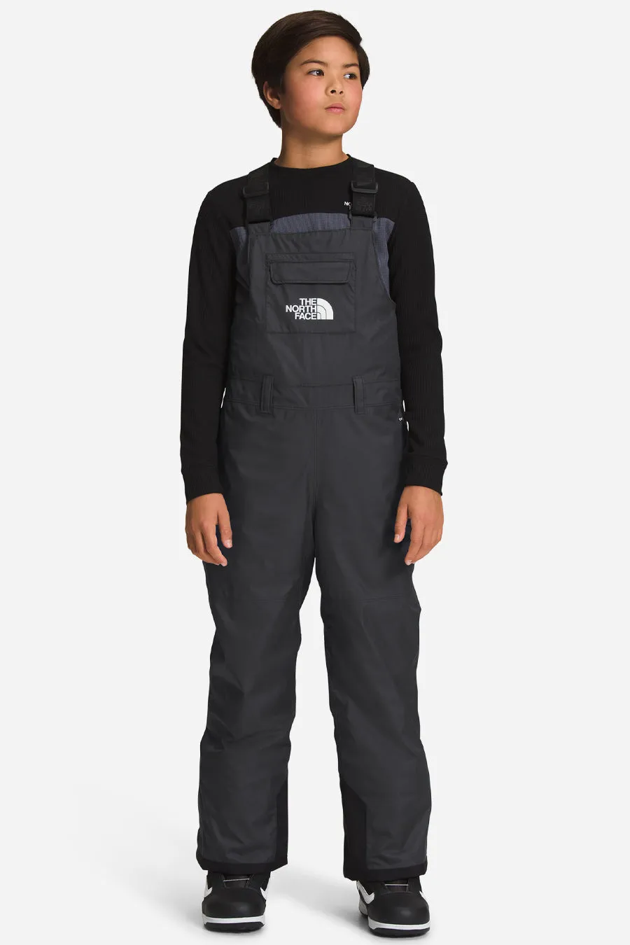 Boys Snowpants North Face Teen Freedom Bib Asphalt Grey