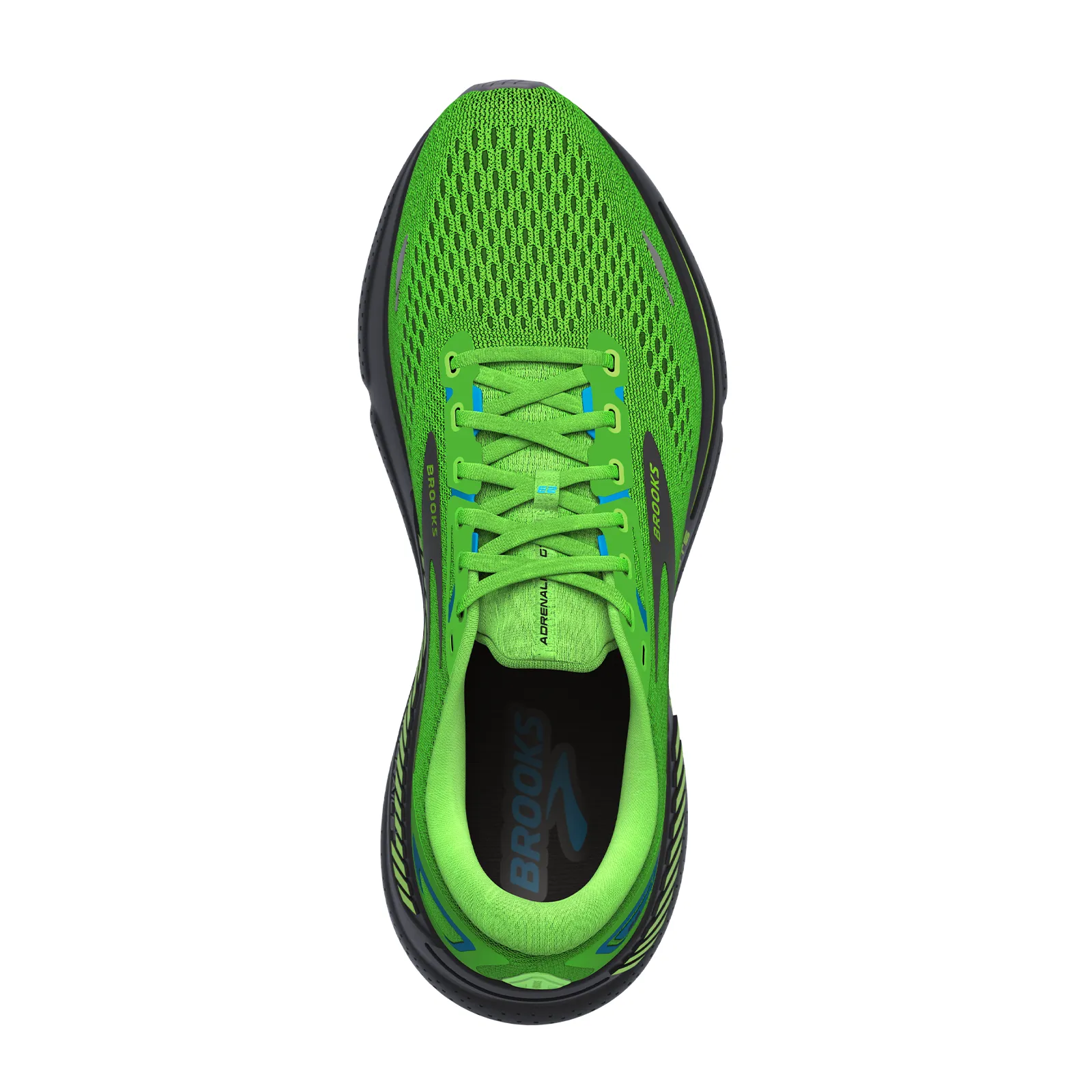 Brooks Adrenaline GTS 23 Running Shoe (Men) - Green Gecko/Grey/Atomic Blue