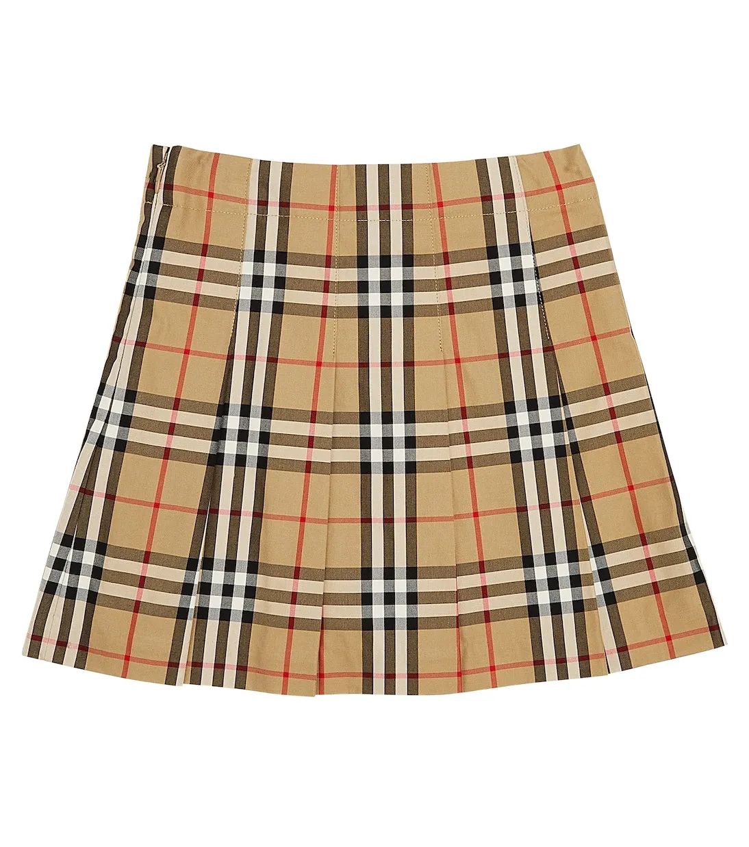 Burberry Kids plaid pleated skirt, multicolor