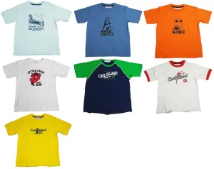 Cool Island Boys Cotton Short Sleeve T-shirt Tee Shirt Top - 6 Colors / Prints, 11522