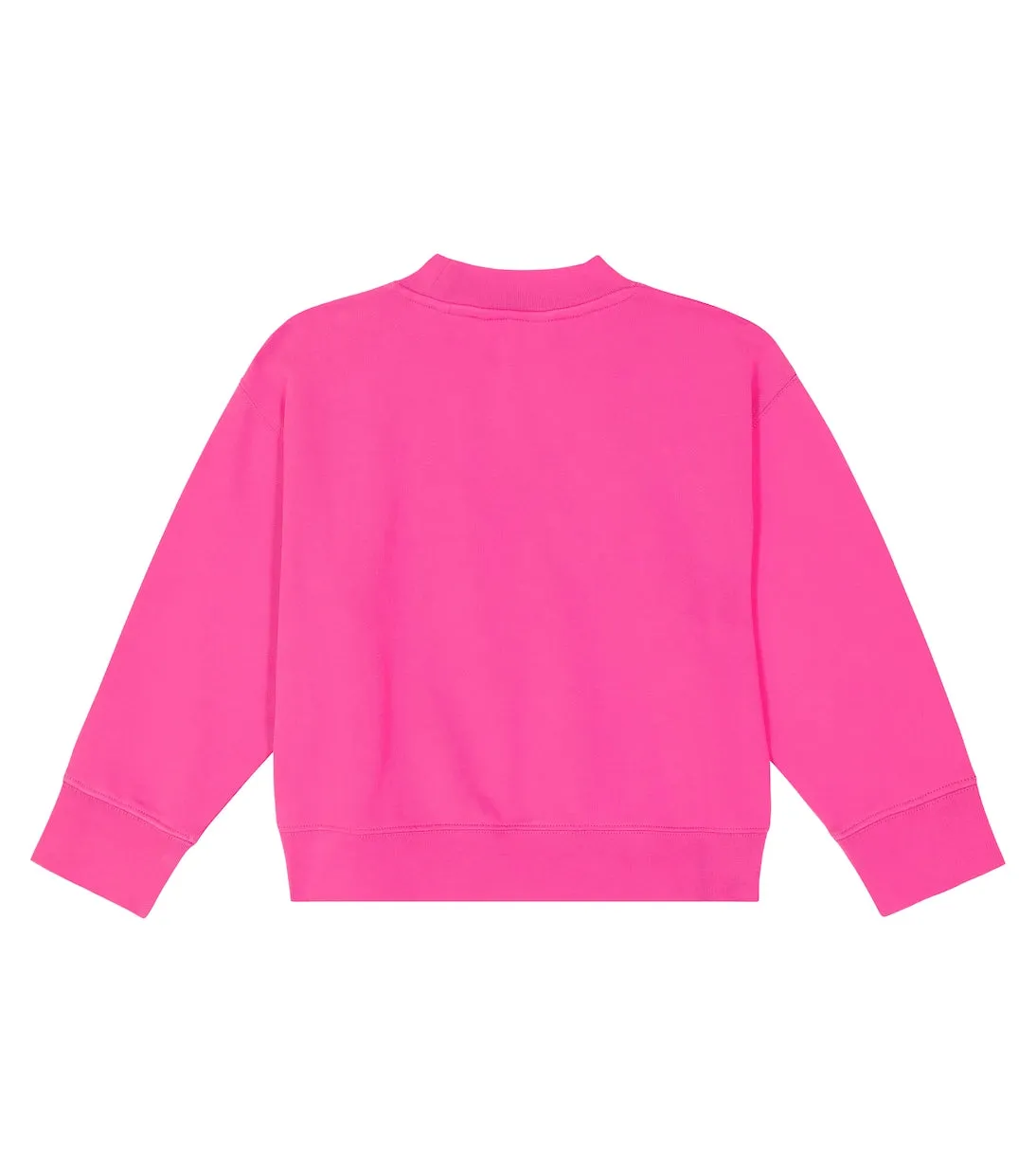 Cotton jersey sweatshirt with Palm Angels Kids logo, pink