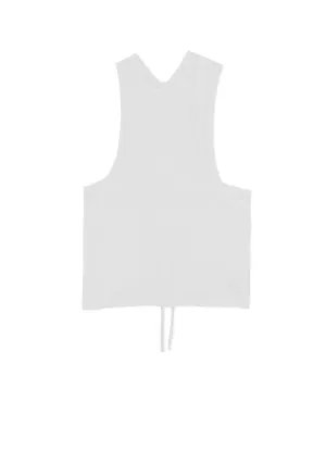 COTTON/LINEN PLAIN STITCH WIDE ROUND NECK TANK TOP