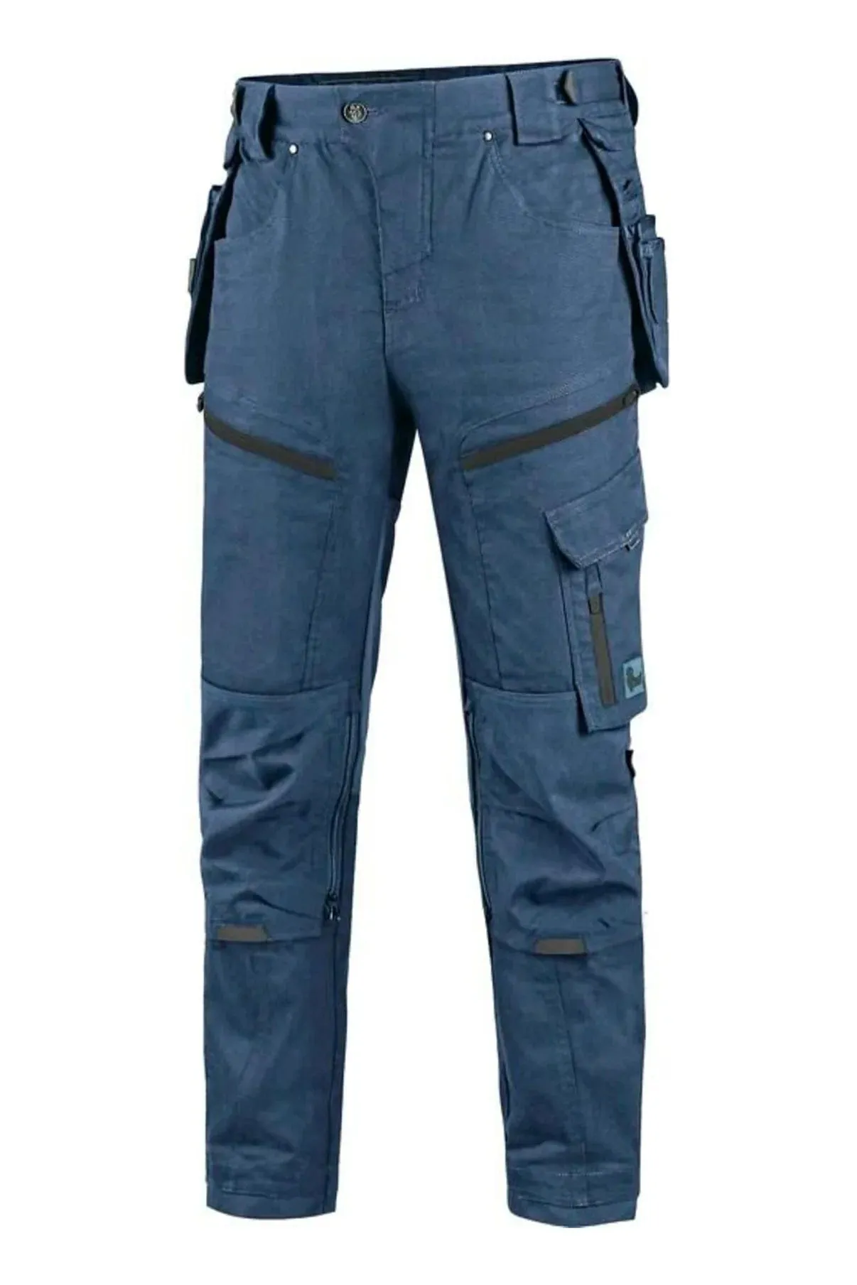 CXS LEONIS, MEN'S, WORK PANTS, BLUE WITH BLACK ACCESSORIES