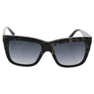 D&G Dolce & Gabbana Womens 0DG4262 Polarized Square Sunglasses, Top Leo On Black, 54 mm