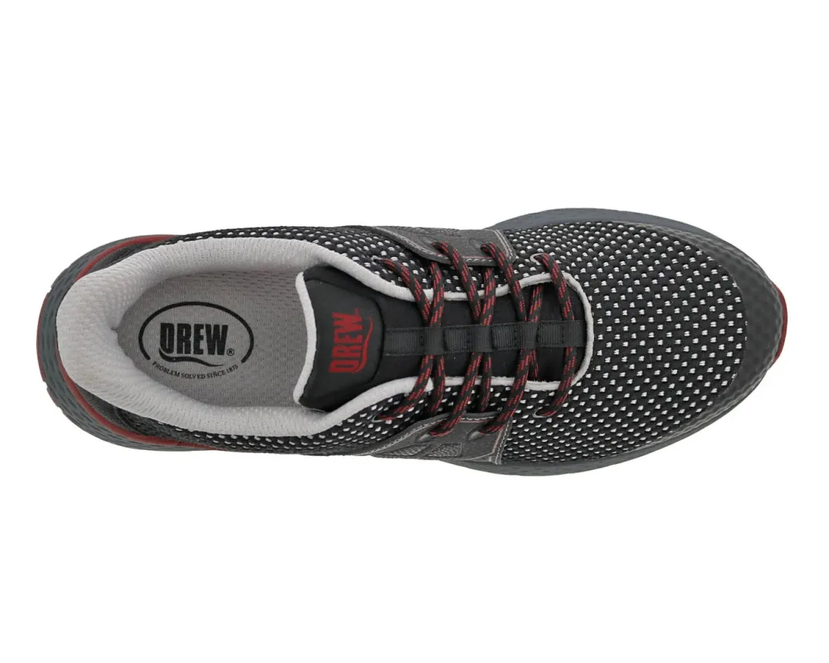 Drew Perform Men's Athletic Walking Shoe In Black Combo