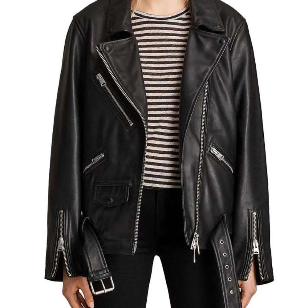 Emily In Paris Camille Razat Leather Jacket