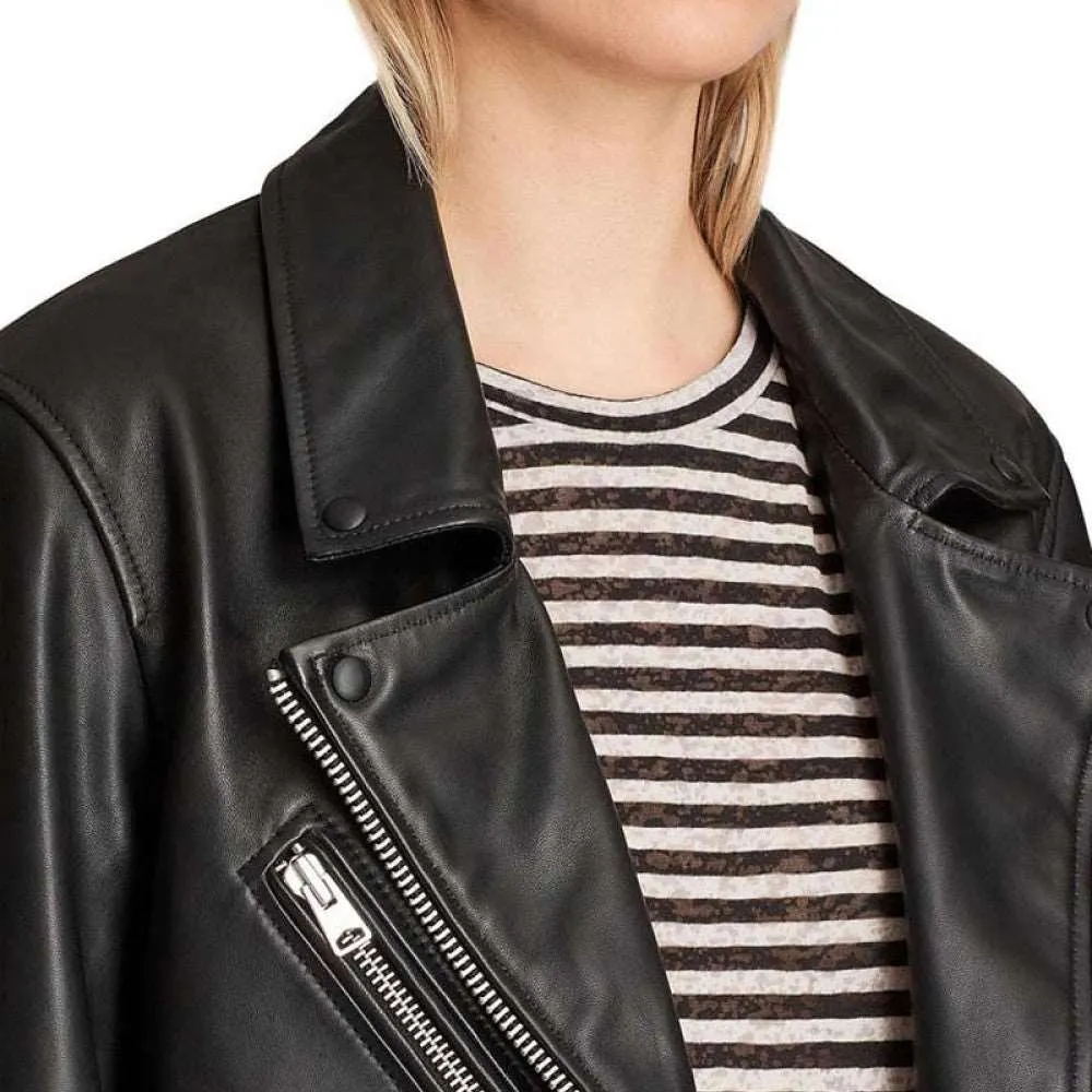 Emily In Paris Camille Razat Leather Jacket