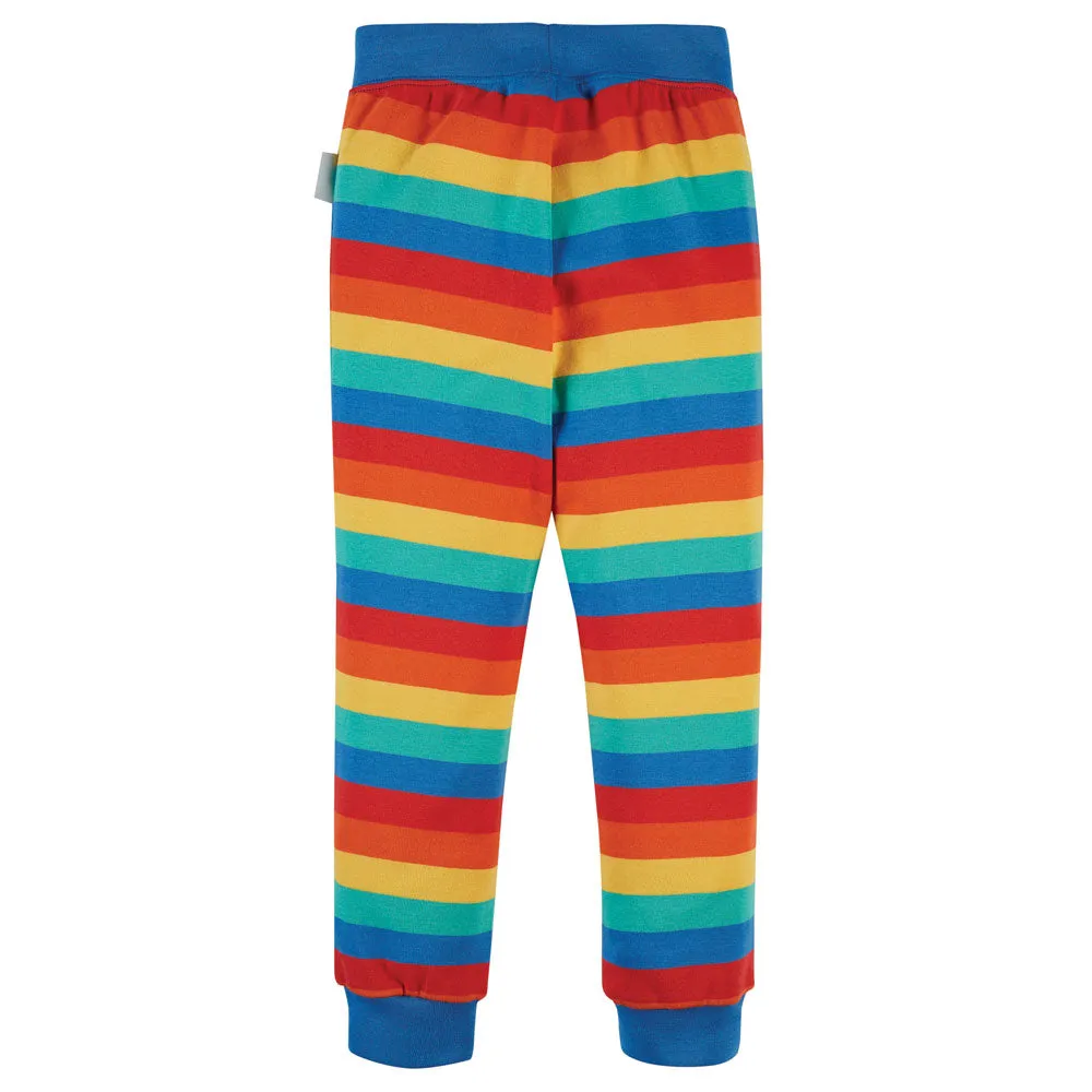 Frugi Rainbow Stripe Favourite Cuffed Leggings