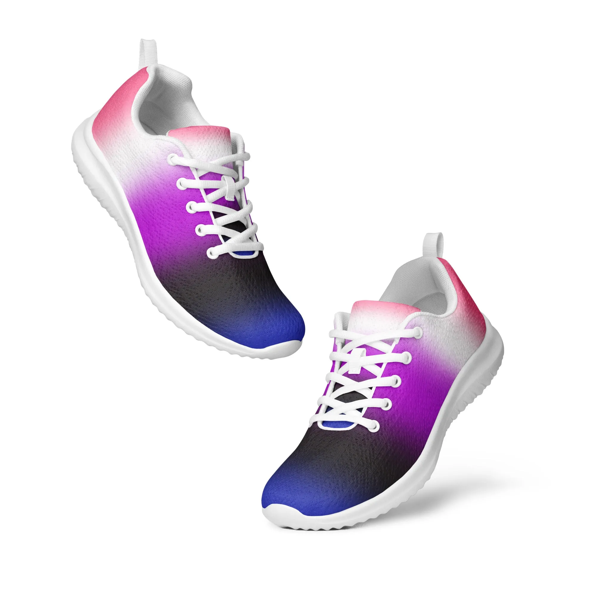 Genderfluid Pride Women’s Athletic Shoes - Ombre