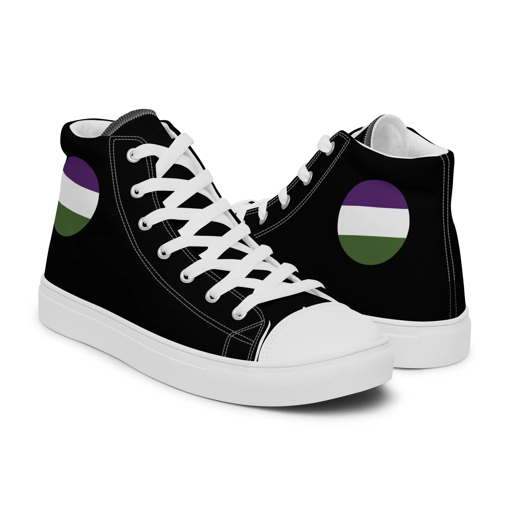 Genderqueer Women’s High Top Canvas Athletic Shoes