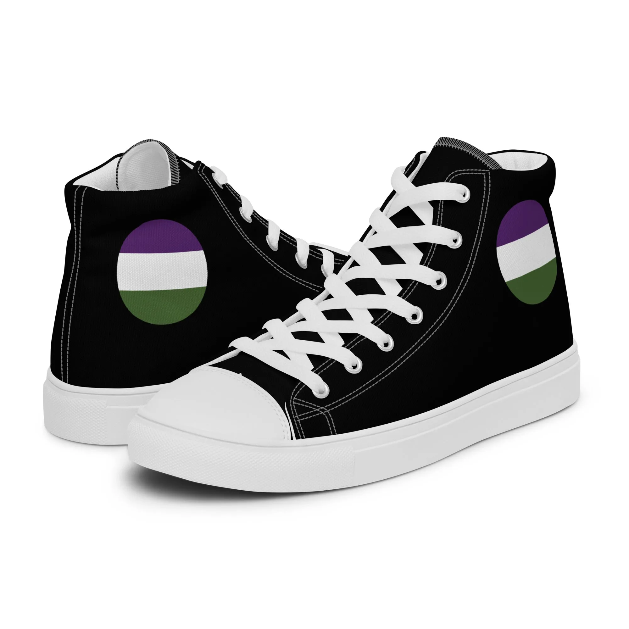 Genderqueer Women’s High Top Canvas Athletic Shoes