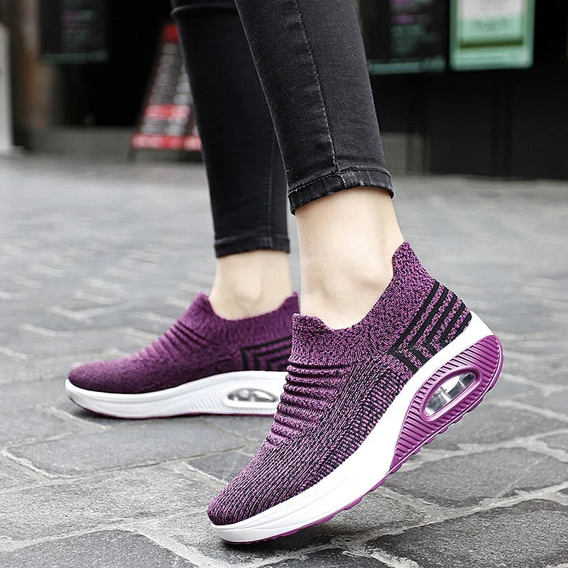 Get Trendy with Owlkay's Fashion Casual Breathable Mesh Vulcanized Shoes