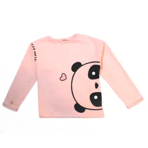 girls pink panda sweatshirt