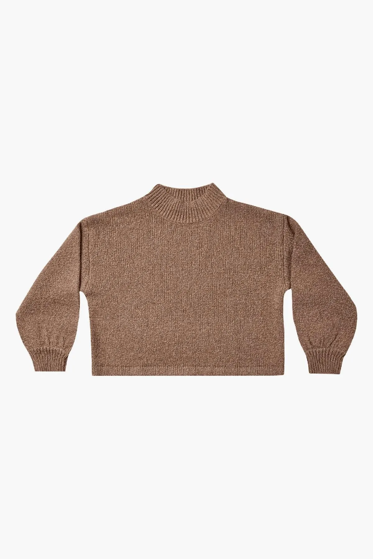 Girls Sweater Rylee   Cru Knit Sweater Heathered Mocha