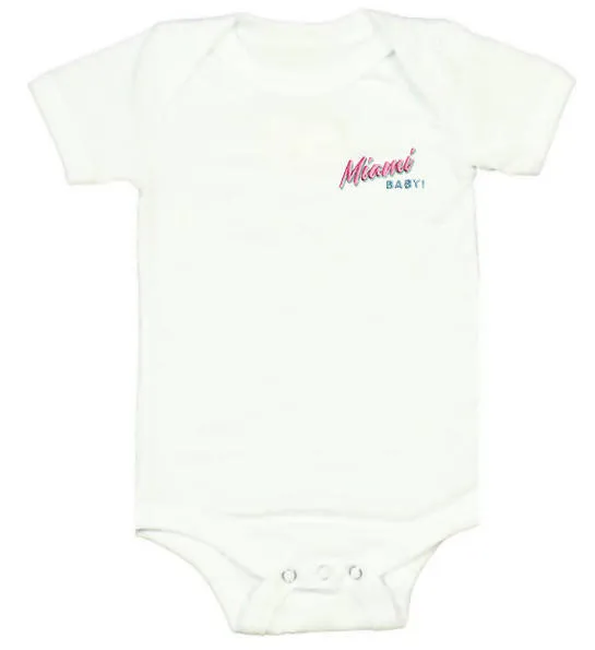 Glow in the dark onesie - MIAMI BABY!