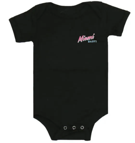 Glow in the dark onesie - MIAMI BABY!