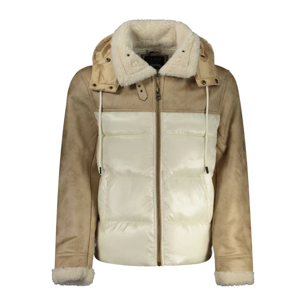 Guess Jeans Beige Polyester Jacket