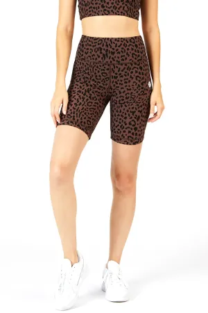 Harper Biker Short (brown cheetah)