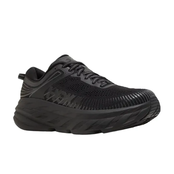 HOKA Men's Bondi 7 (Wide Width) Black/Black