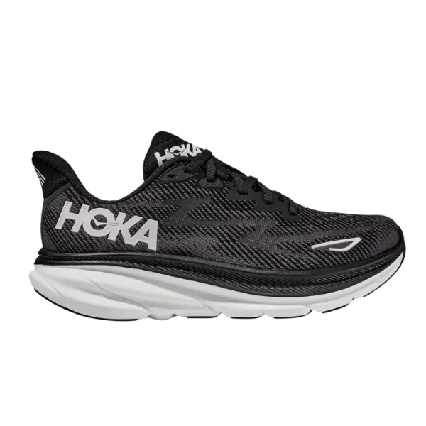 HOKA Women's Clifton 9 Black/White