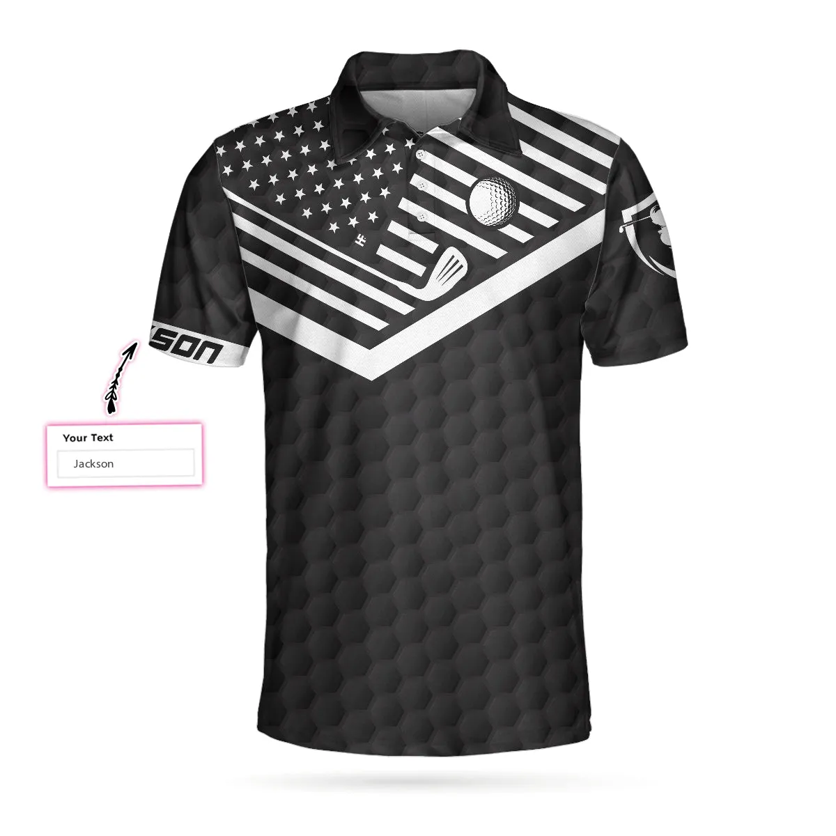 I'D Tap That Golf Custom Polo Shirt, Personalized Golf American Flag Golf Shirt For Men Coolspod