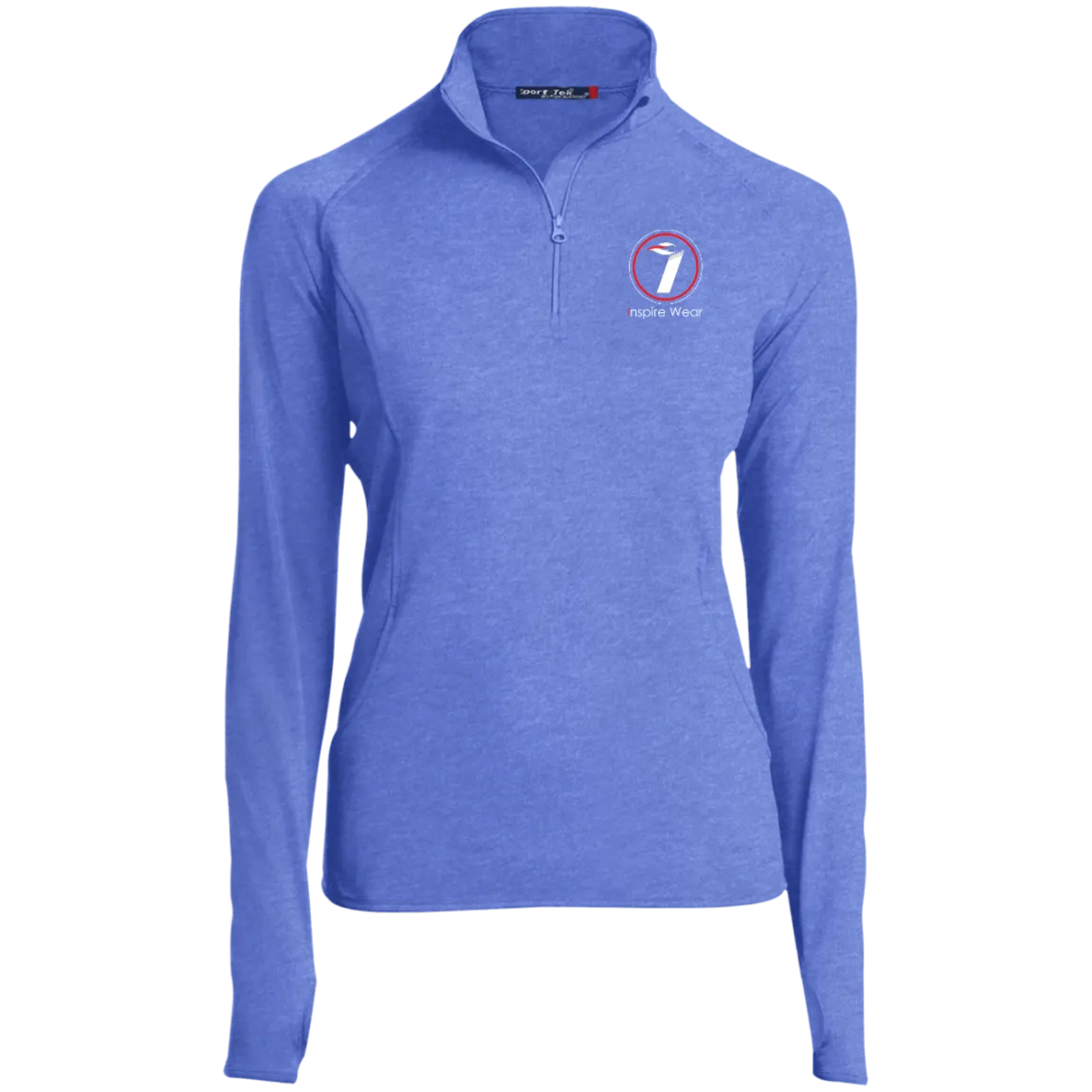 Inspire Wear logo Ladies' 1/2 Zip Performance Pullover