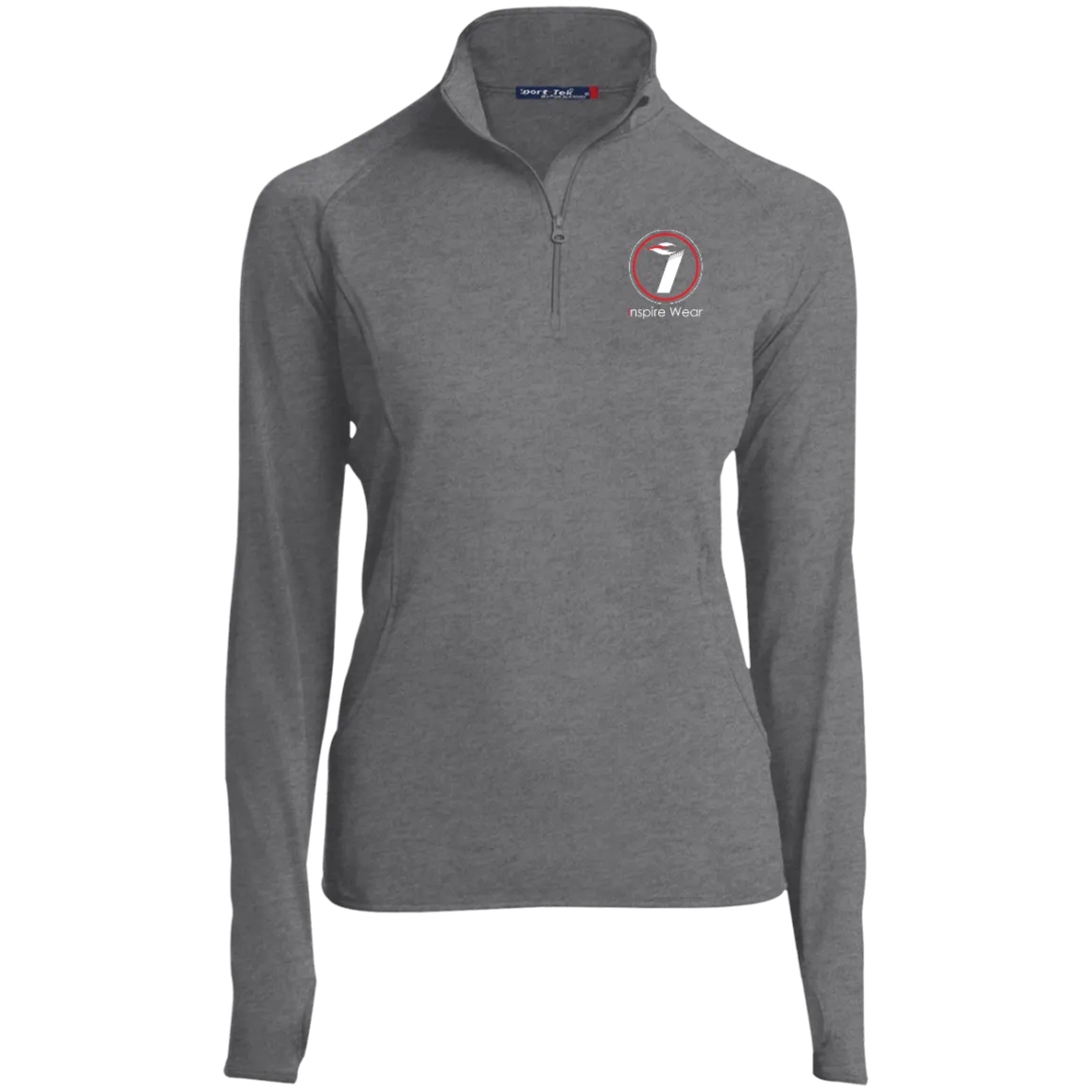 Inspire Wear logo Ladies' 1/2 Zip Performance Pullover