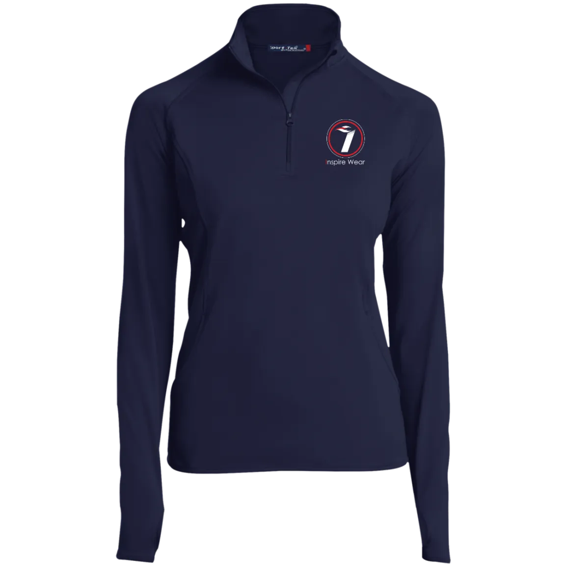 Inspire Wear logo Ladies' 1/2 Zip Performance Pullover