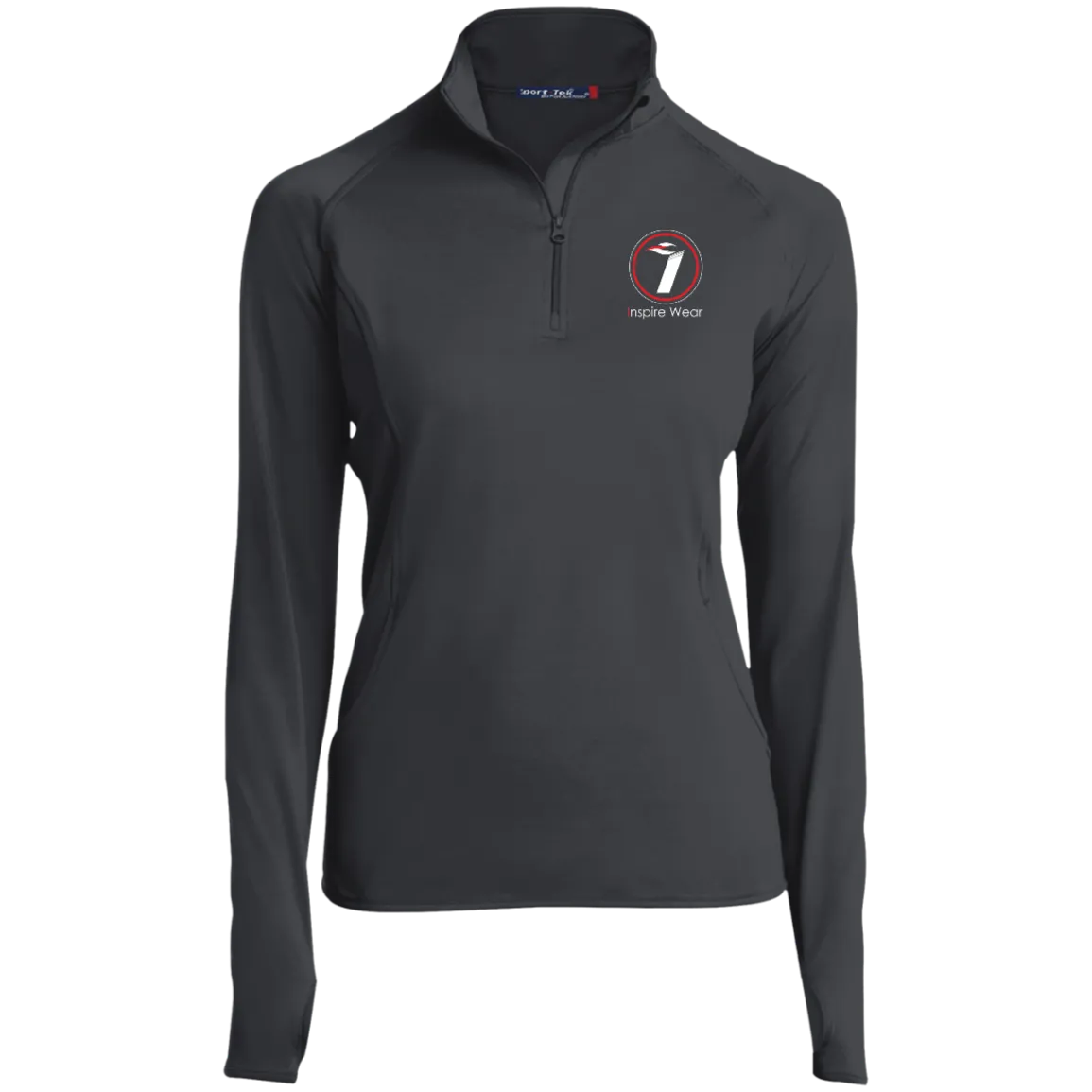 Inspire Wear logo Ladies' 1/2 Zip Performance Pullover