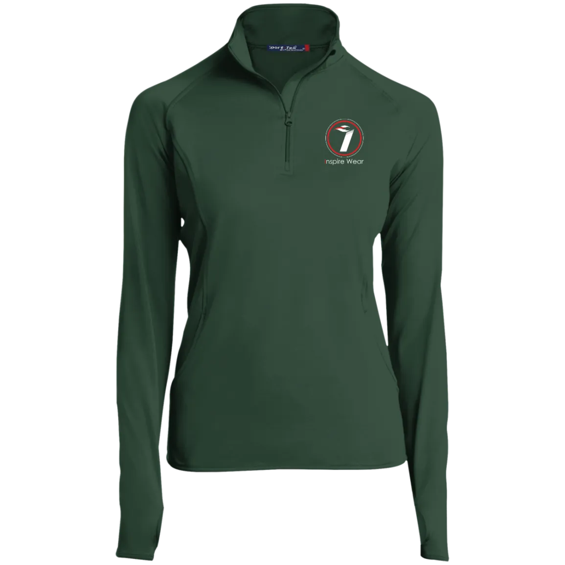 Inspire Wear logo Ladies' 1/2 Zip Performance Pullover