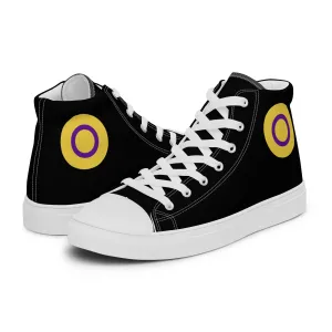 Intersex Pride Women’s High Top Canvas Athletic Shoes