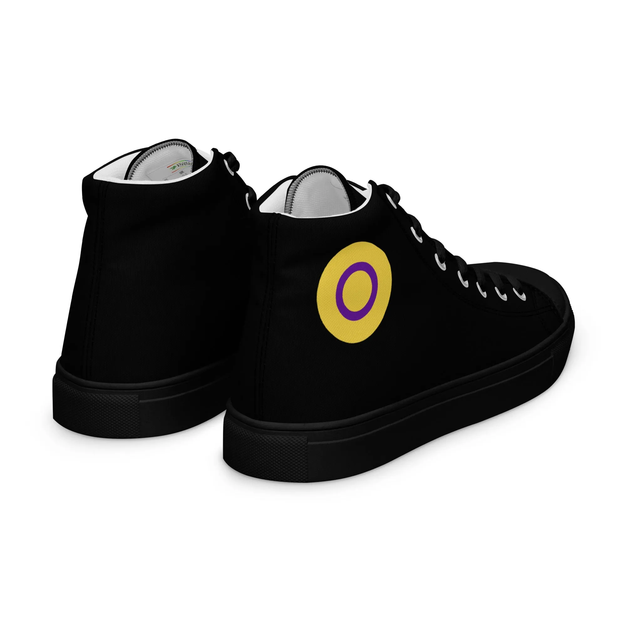 Intersex Pride Women’s High Top Canvas Athletic Shoes