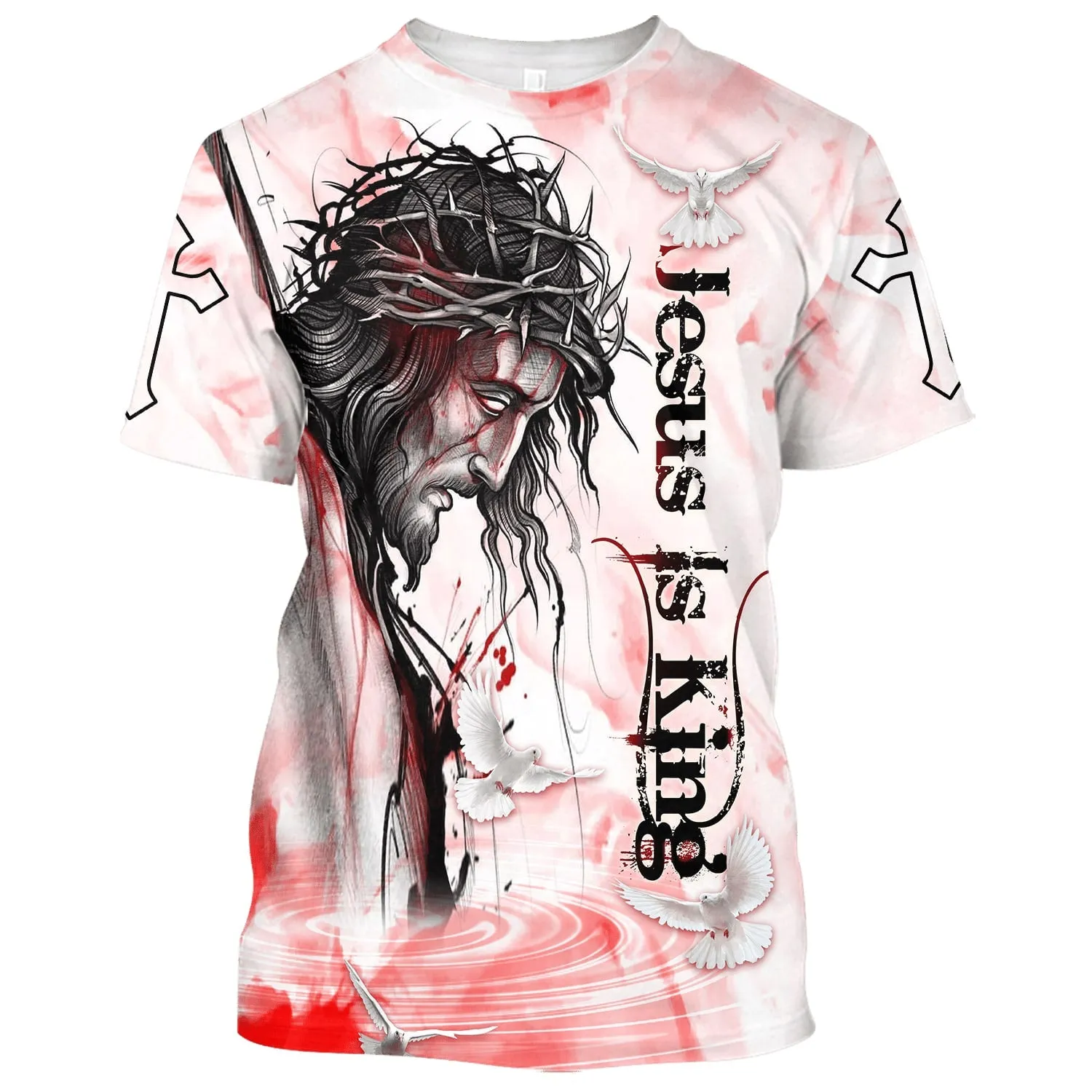 Jesus Is King 3d All Over Print Shirt - Christian 3d Shirts For Men Women