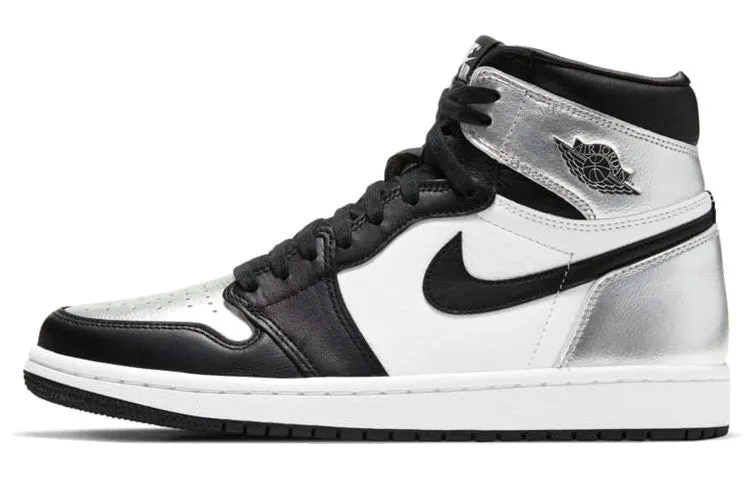 Jordan 1 Retro High Top Silver Toe Sneakers (Women)