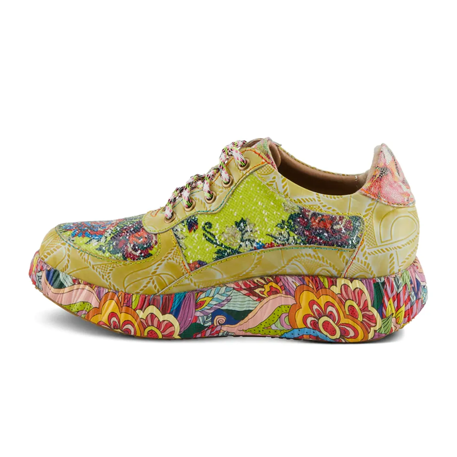 L'Artiste Caffey Sneaker (Women) - Lime Green Multi