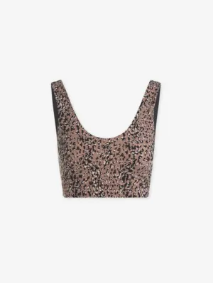 Let's Go Elsie Bralette Mauve Mix Speckle Animal Print