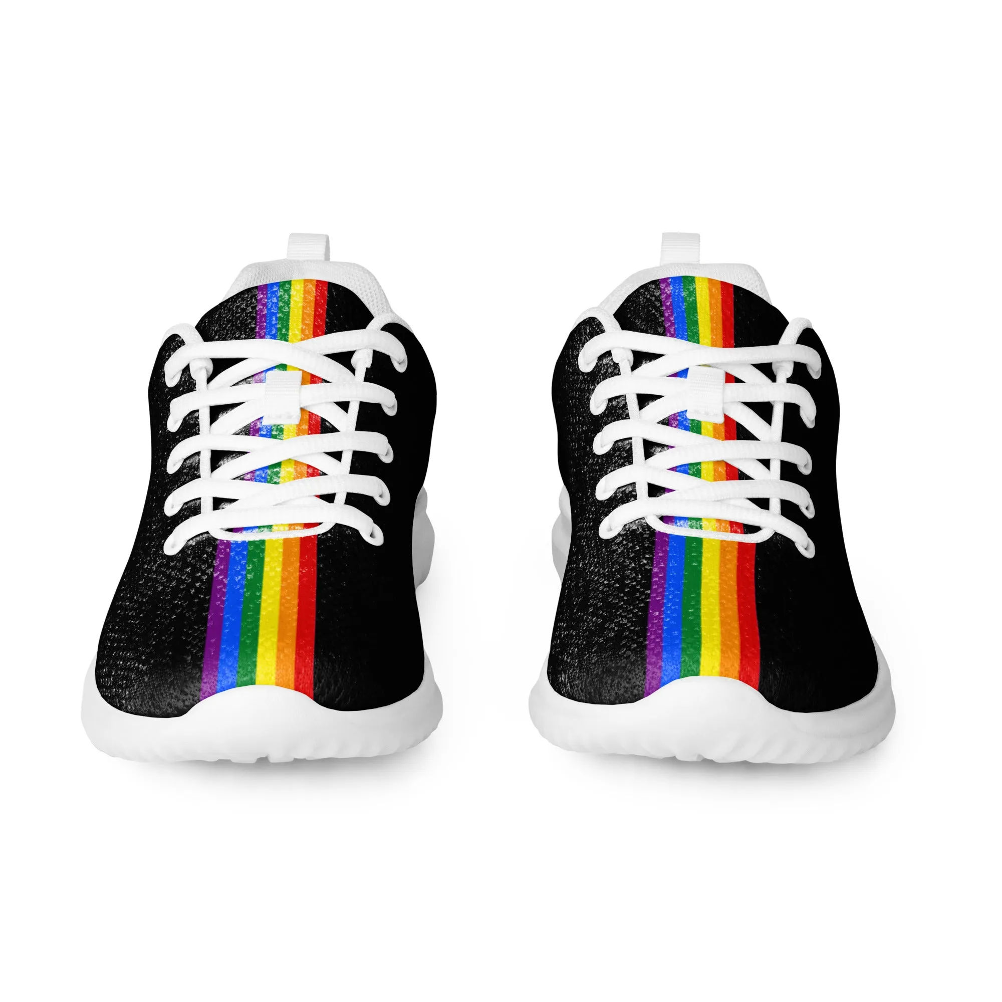 LGBTQ Pride Stripe Men’s Athletic Shoes