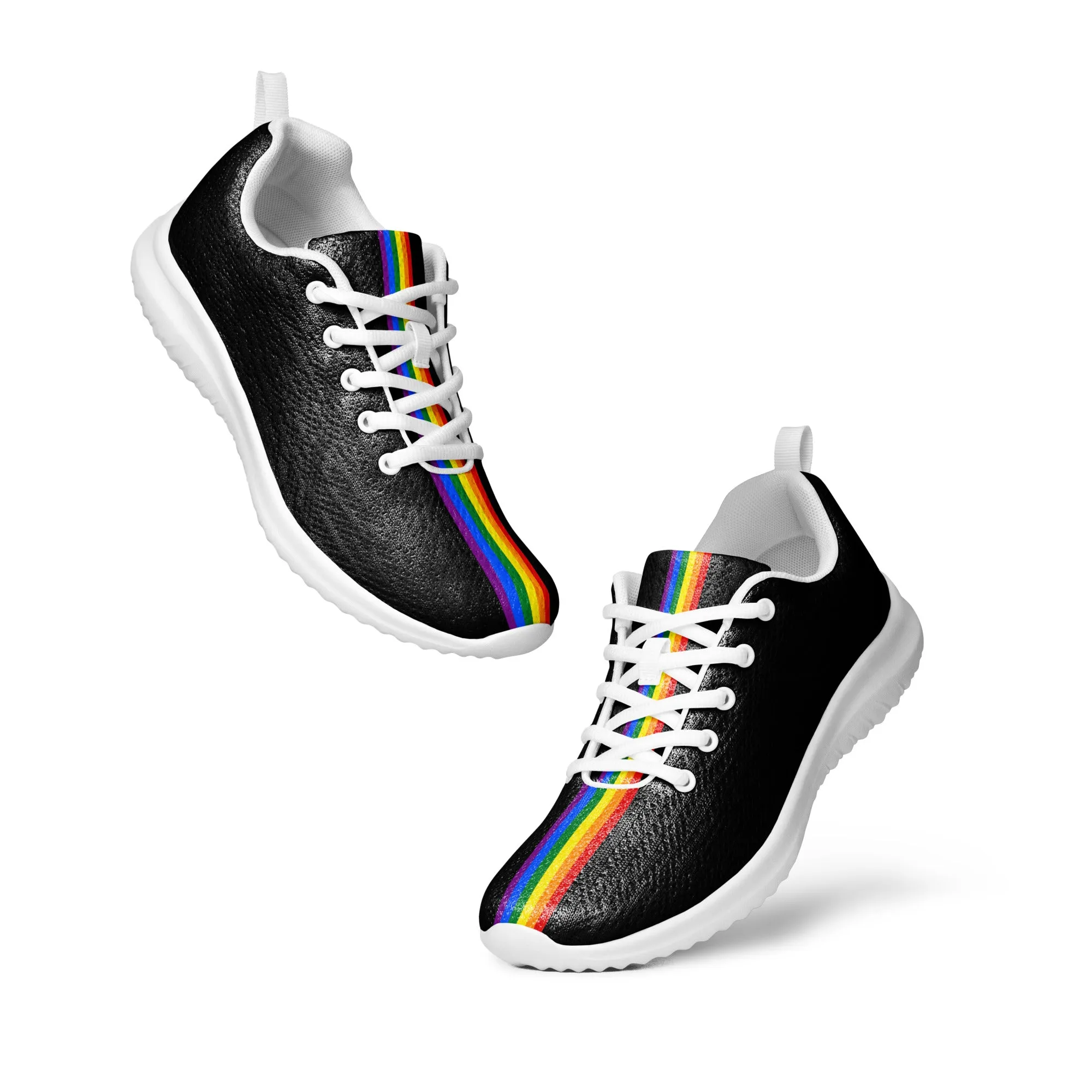 LGBTQ Pride Stripe Men’s Athletic Shoes