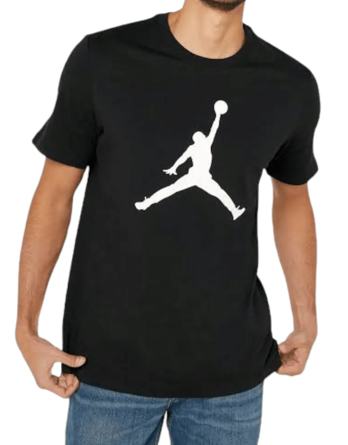 Men Round Tshirt (Jordan) (Slim-Fit) - Black