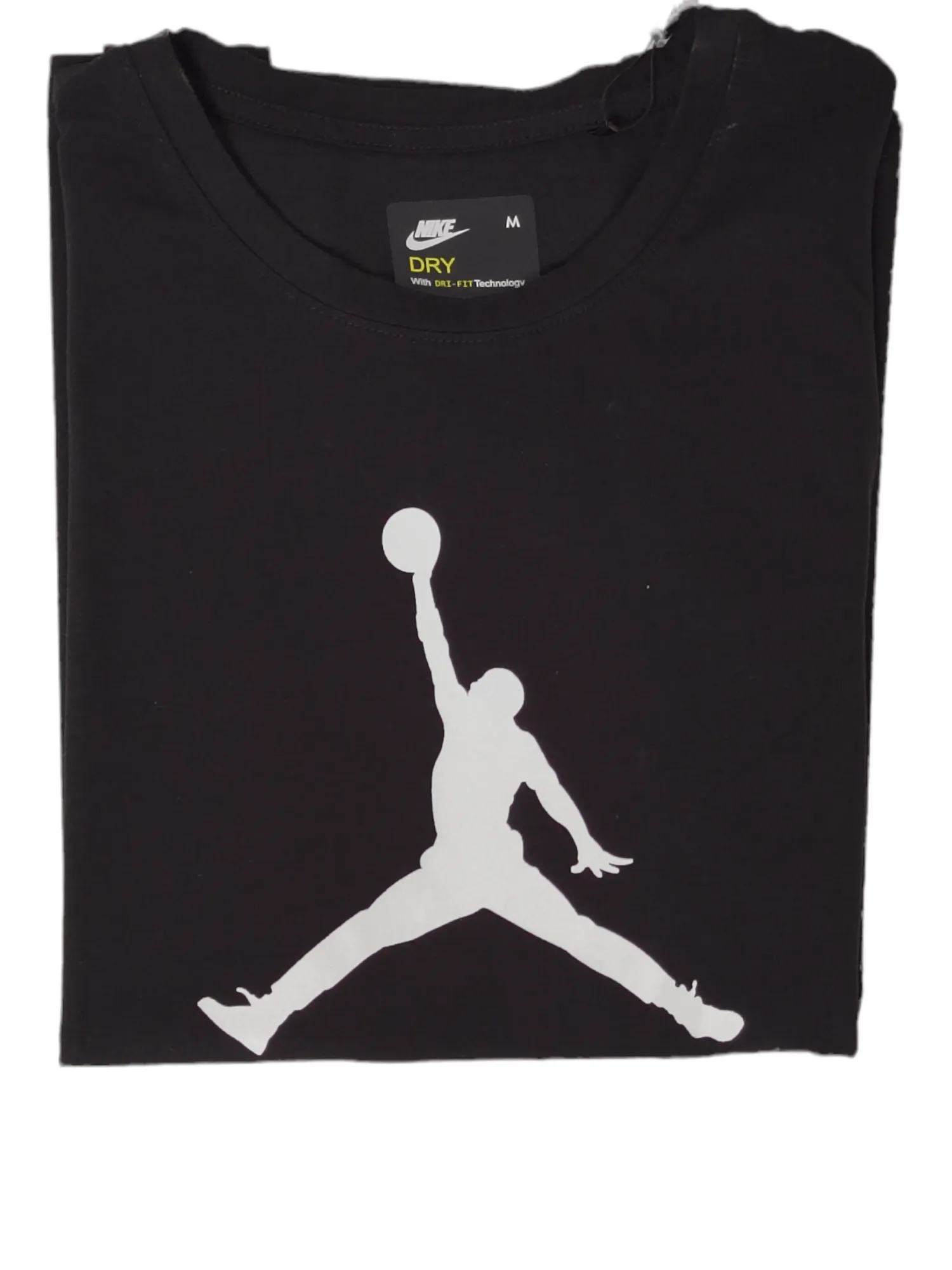 Men Round Tshirt (Jordan) (Slim-Fit) - Black