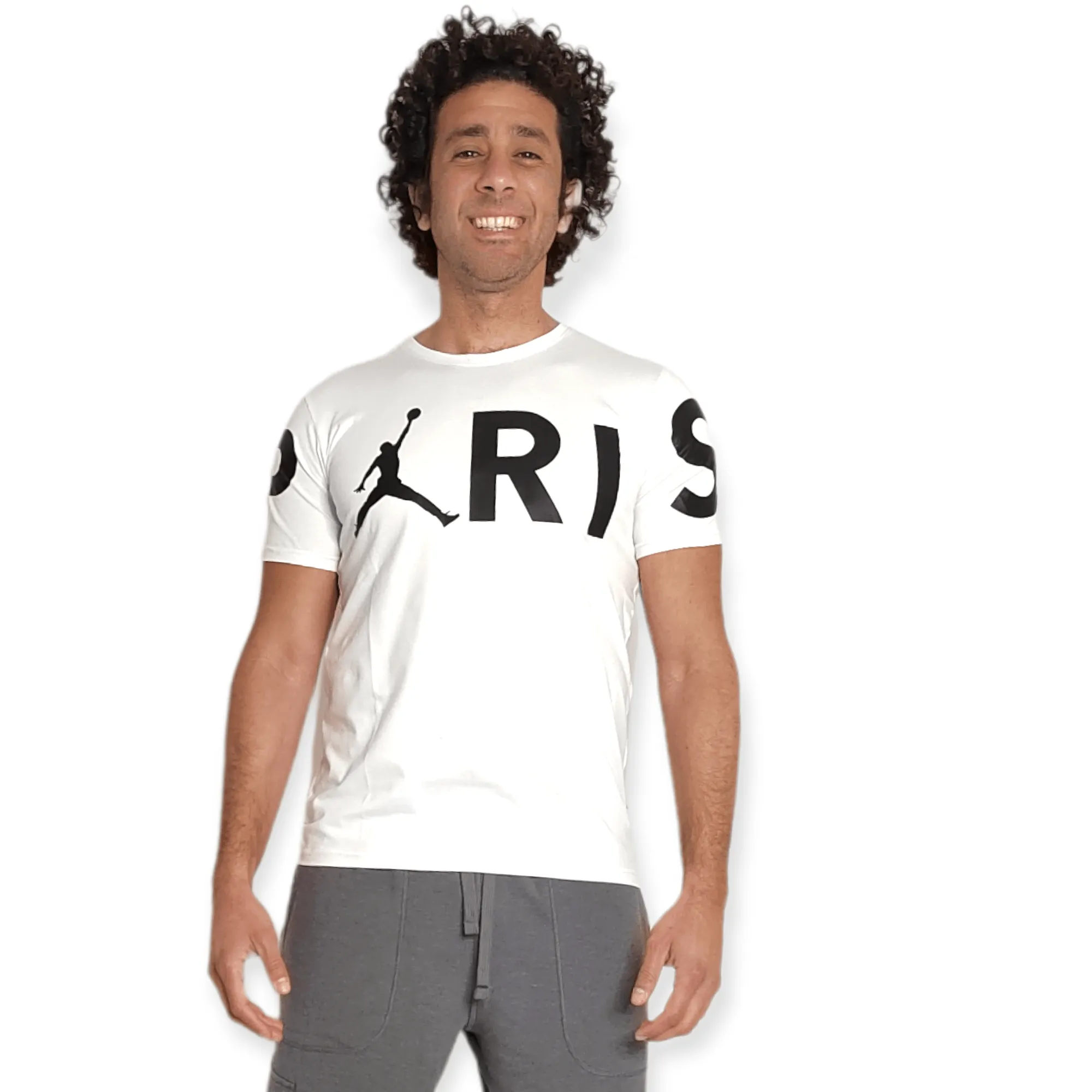 Men (Teens) Round Tshirt (Jordan Paris) - White